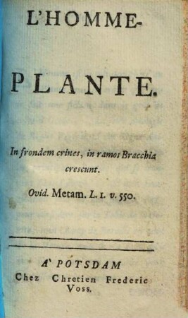 L' homme-plante