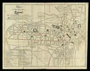 Plan der Residenzstadt Cassel