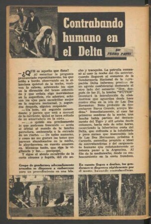 Contrabando humano en el Delta