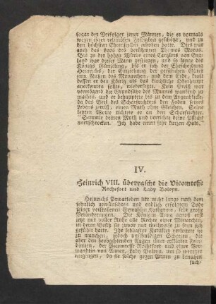 IV. Heinrich VIII. überrascht die Vicomtesse Rochefort und Lady Boleyn.