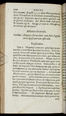 Assertio secunda. [...] circa Episcoporum officium.