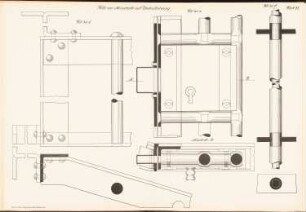 Arrestzelle mit Zentralheizung: Ansichten, Schnitte, Details (aus: Musterzeichnungen f. d. Ausbau v. Gefängnissen in Preußen, bearb.im Ministerium d. öffentl. Arbeit, 1912)