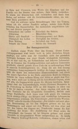 Der Gesangunterricht