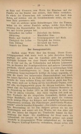 Der Gesangunterricht
