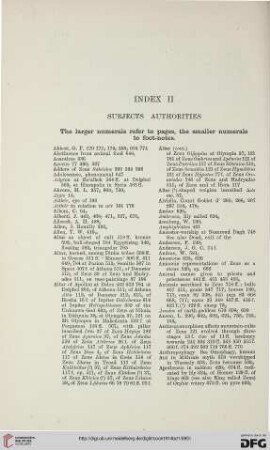 Index II: Subjects – Authorities