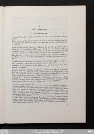 1. Die Zeugenaussage