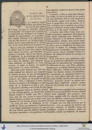 Ce qu’on tire d’un morceau de houille.