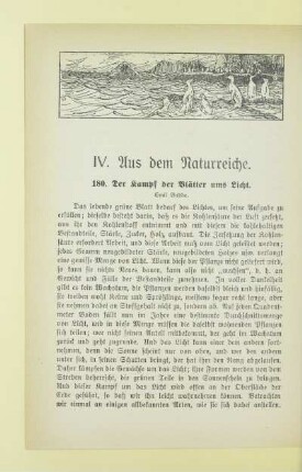IV. Aus dem Naturreiche