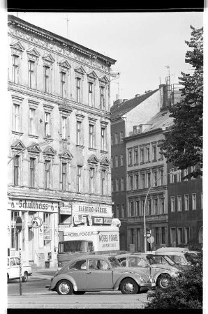 Kleinbildnegativ: Oranienplatz, Oranienstraße, 1976