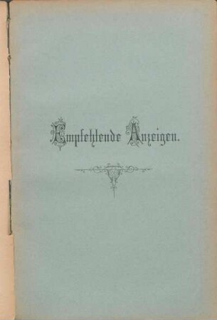 Empfehlende Anzeigen.
