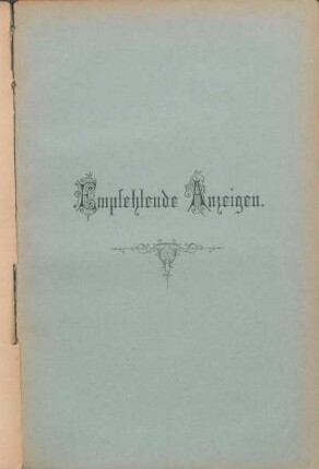 Empfehlende Anzeigen.