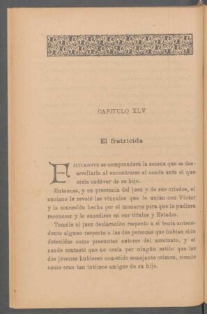 Capítulo XLV - El fratricida