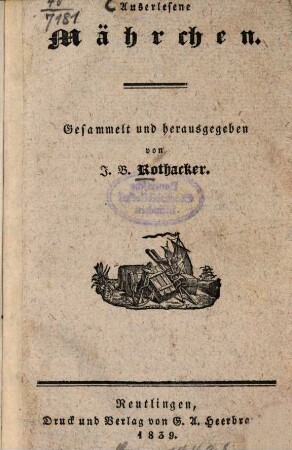 Auserlesene Mährchen