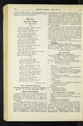 Erste Hauptversammlung des kathol. Lehrervereins der Diöcese Hildesheim am 16., 17. und 18. September 1895