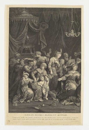 Familie des Darius im Zelt zu Füßen Alexanders (linke Platte)