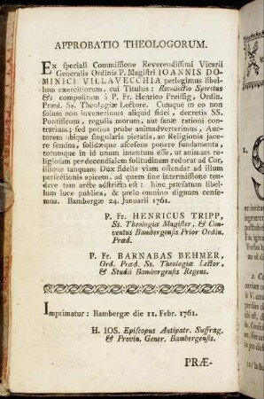 Approbatio Theologorum.