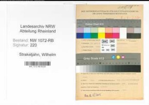Entnazifizierung Wilhelm Strakeljahn , geb. 16.04.1898 (Beamter)