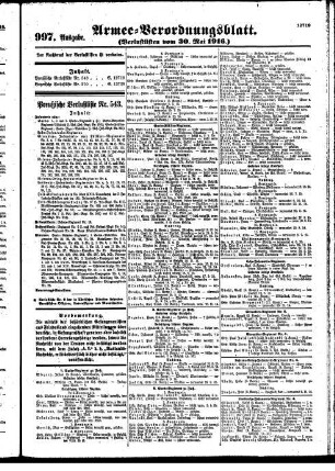 997. Ausgabe. Dienstag, 30. Mai 1916