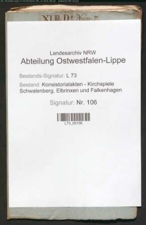 Reverse der Pastoren