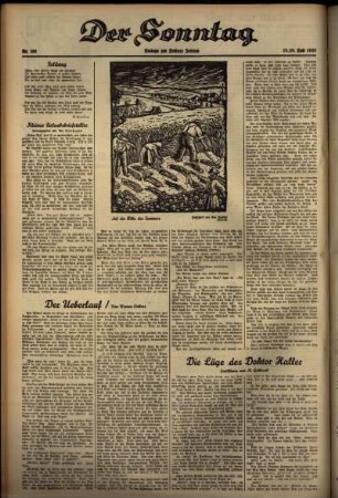 Zweite Ausgabe vom Samstag, den 17. Juli 1937.