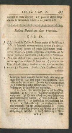 Bellum Parthicum duce Ventidio. Cap. IX