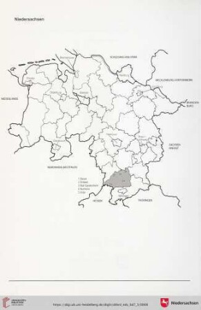 Karte Niedersachsen