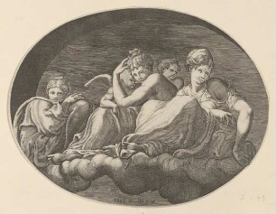 Venus mit zwei Göttinnen und zwei Putti