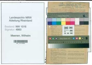 Entnazifizierung Wilhelm Meenen , geb. 28.11.1899 (Malermeister)