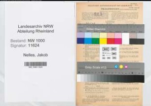 Entnazifizierung Jakob Nelles, geb. 27.09.1890 (Kassierer)