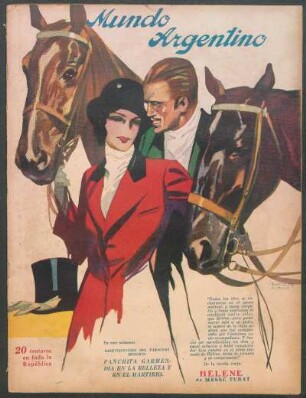 [Una pareja enamorada y sus caballos] [Dibujos]