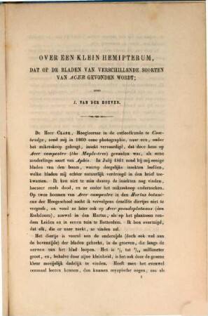 Tijdschrift voor entomologie. 6. 1863