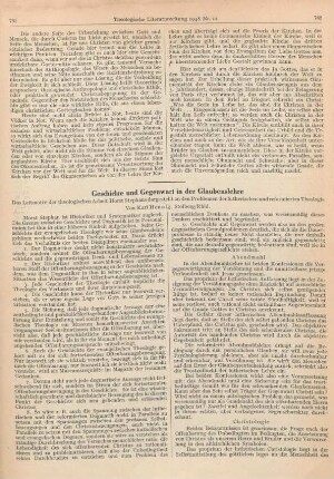 761-764 Geschichte und Gegenwart in der Glaubenslehre