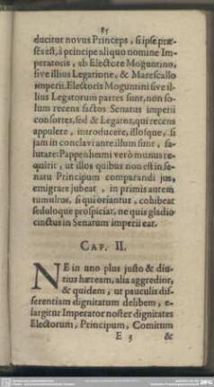 Cap. II. Iura & praerogativae Electorum & Principum