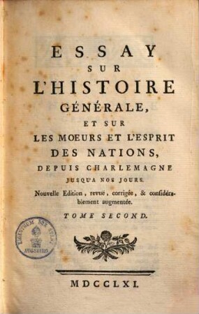 Collection complette des oeuvres de Mr. de Voltaire, 12