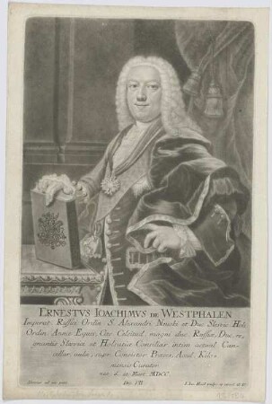 Bildnis des Ernestvs Ioachimvs de Westphalen