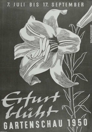 Plakat des Rates der Stadt Erfurt