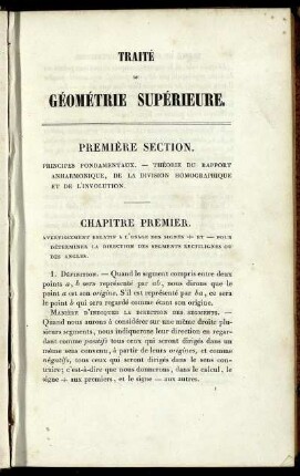 Première section.