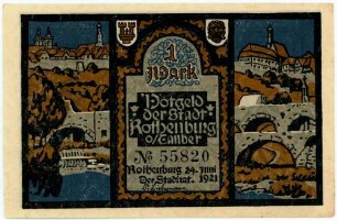 Geldschein / Notgeld, Mark, 24.6.1921
