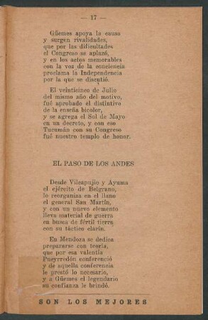 El paso de los Andes