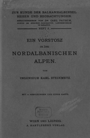 Ein Vorstosz in die nordalbanischen Alpen