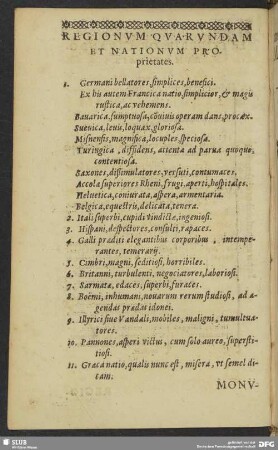 Regionum Quarundam Et Nationum Proprietates