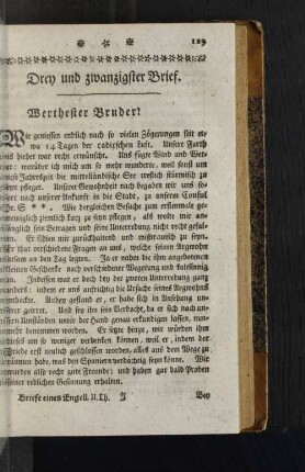 [Drey und zwanzigster Brief. - Vier und zwanzigster Brief.]