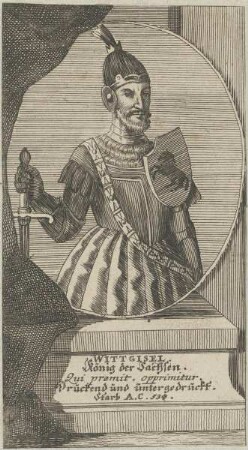 Bildnis des Wittgisel, König der Sachsen