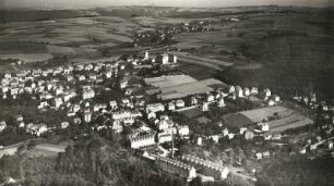 Rabenau. Stadtansicht. Luftbild-Schrägaufnahme von Südwest