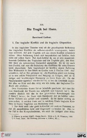 Die Tragik bei Ibsen