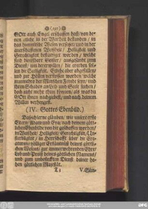 (IV. Gottes Ebenbild.)
