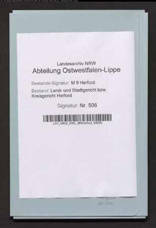Erblasser: Ortmeier, Anna Maria Ilsabein: