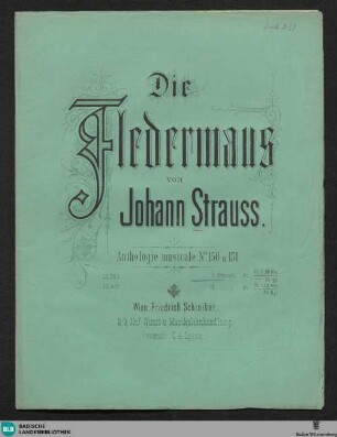 2. Potpourri aus Motiven der Operette: Die Fledermaus
