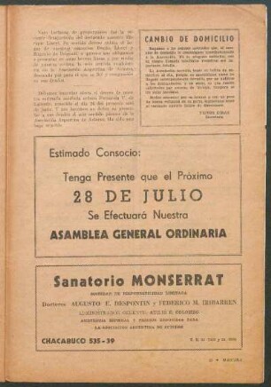 Cambio de domicilio