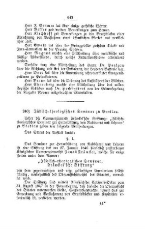 Jüdisch-theologisches Seminar zu Breslau : [II. Akademien und Universitäten]